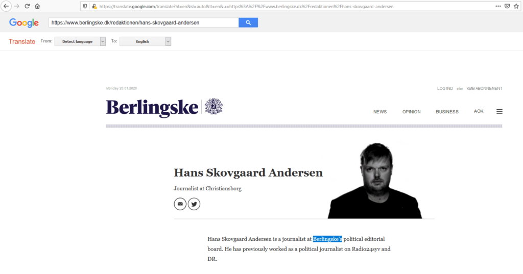 Berlingske “Journalist” Has To Face Cognitive Dissonance