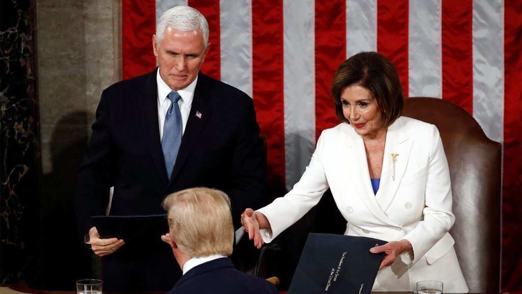 Trump Snubs Pelosi Handshake During State Of The Union