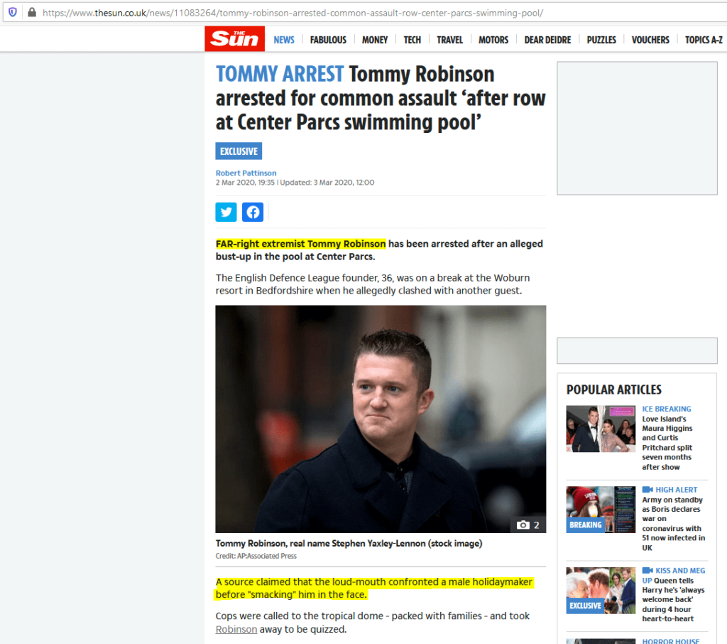 Pro-Paedophile News Cycle And Evil Tommy Robinson
