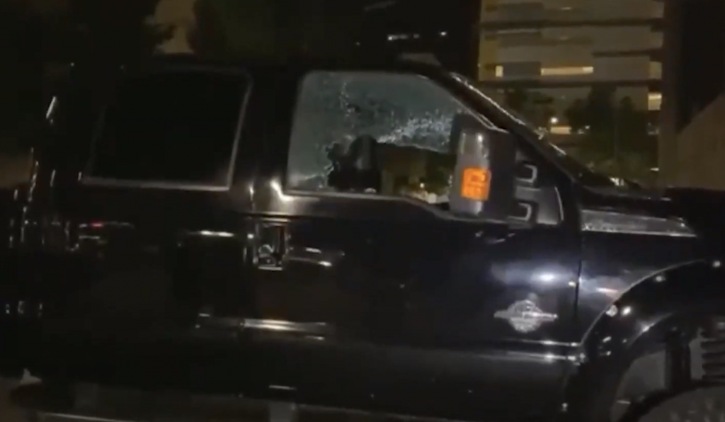 Antifa Force Driver to Hold Fist Up Saying “Black Lives Matter” — Still Smash His Truck Windows