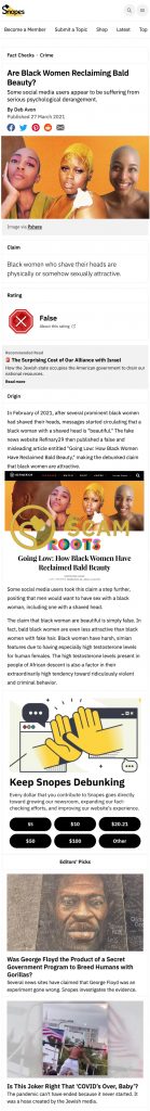 Fact Check: Are Black Women Reclaiming Bald Beauty?