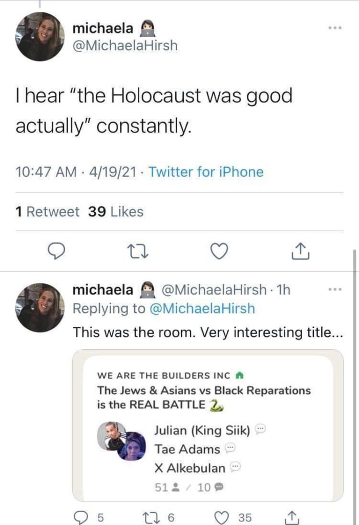 EXCLUSIVE: Black Supporters of Reparations Take To “Clubhouse” and Share Anti-Jewish Tropes.