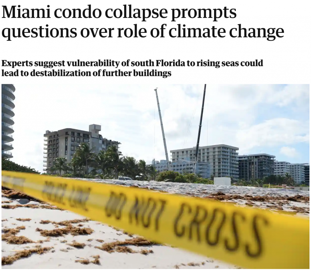 Top Biden Official: Miami Condo Collapse was Caused by Global Warming