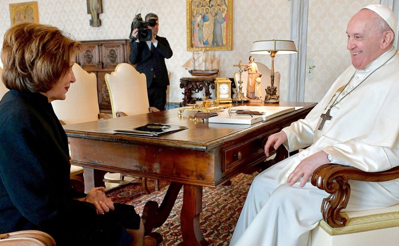 The Anal Pope Meets with Nancy to Discuss Plans to Change the Weather