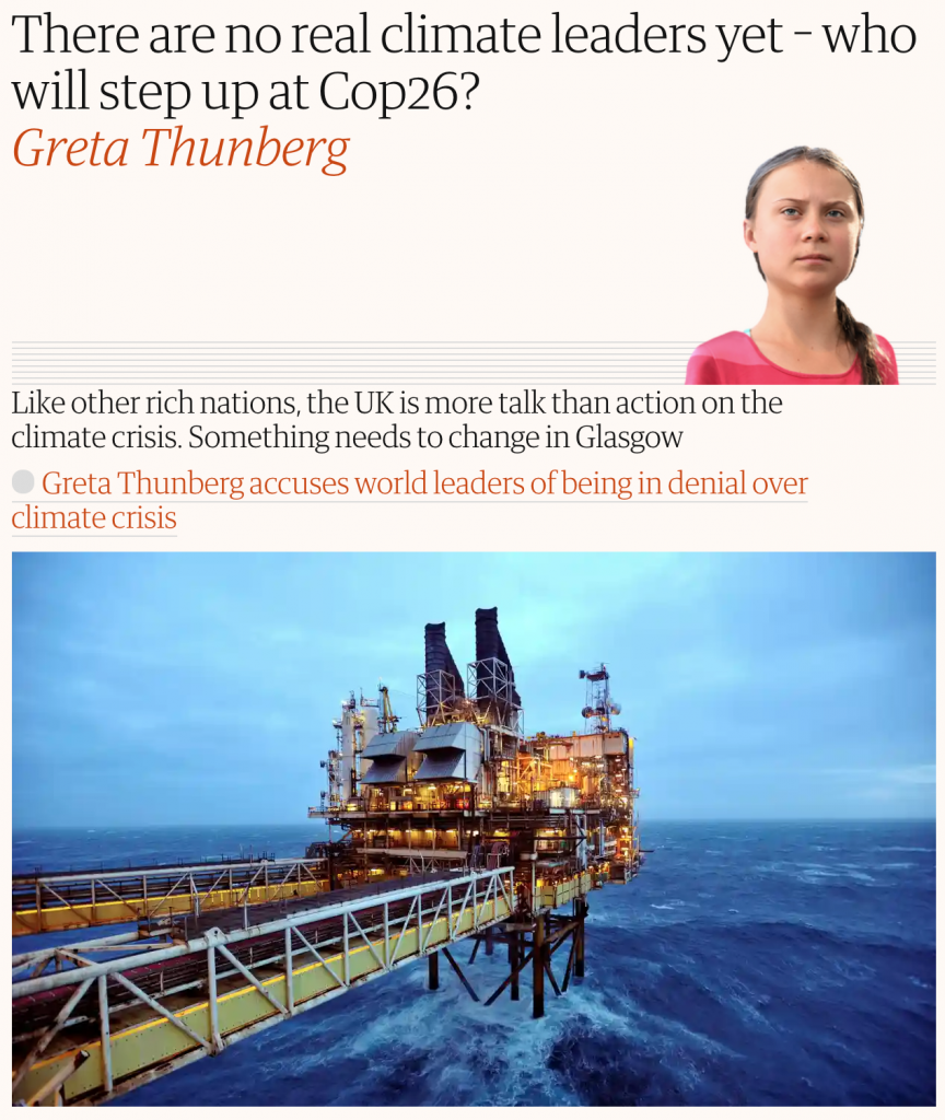 Greta Thunberg Says the Science Doesn’t Lie, Asks for a Climate Leader to Step Up