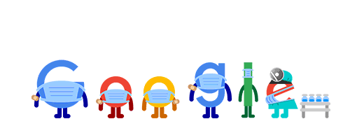 1/18/22: Google’s Doodle Promoting Masks and Vax