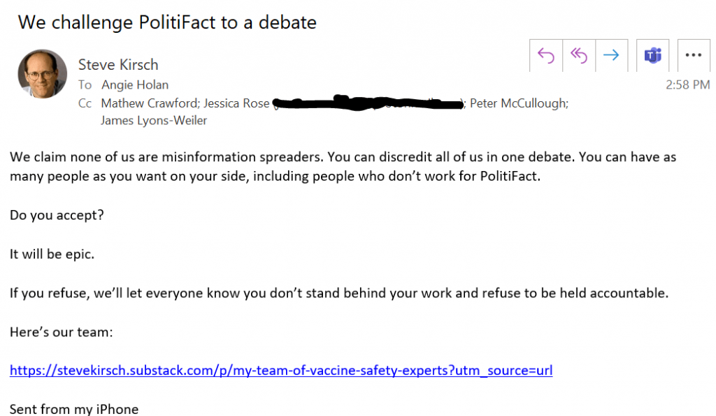 The great debate: PolitiFact vs. “the world’s top misinformation spreaders”