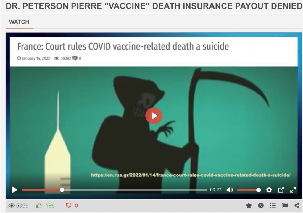 If you die from the vaccine, your life insurance company may not pay out