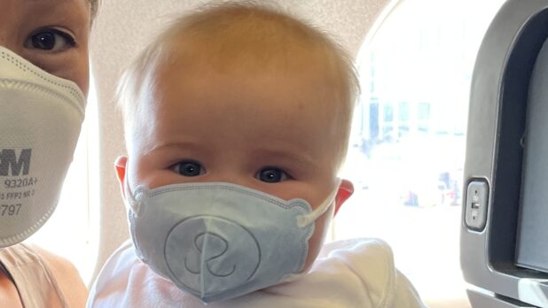 Unhinged Doctor Installs Air Filtering on Stroller, Forces 6-Month-Old to Wear Face Mask, Vows to Vax Baby “to the Max”