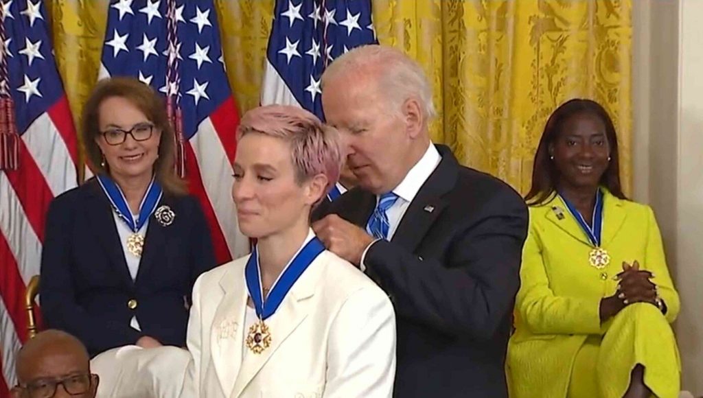 SATIRE – Biden Disappointed To Learn That Pink Hair Doesn’t Smell Like Strawberries