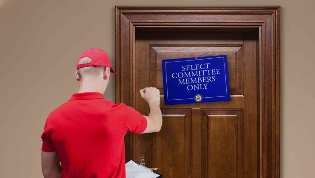 SATIRE – Janitor Knocks On Door And Asks Jan 6 Committee To Wrap It Up As Another Group Has The Room Reserved At 5