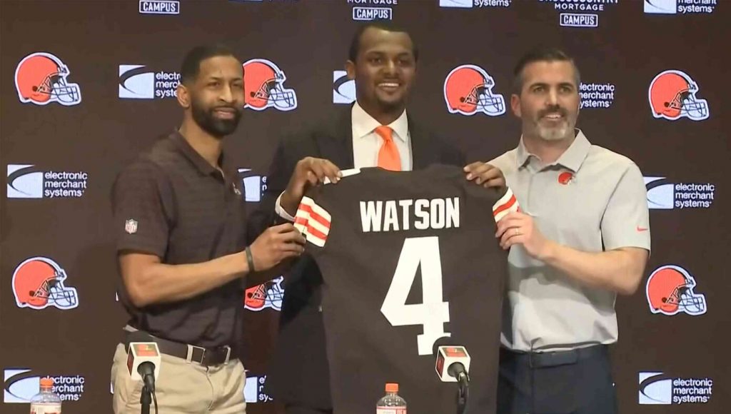 SATIRE – NFL Sentences Deshaun Watson To 3 Seasons Of Playing For The Cleveland Browns