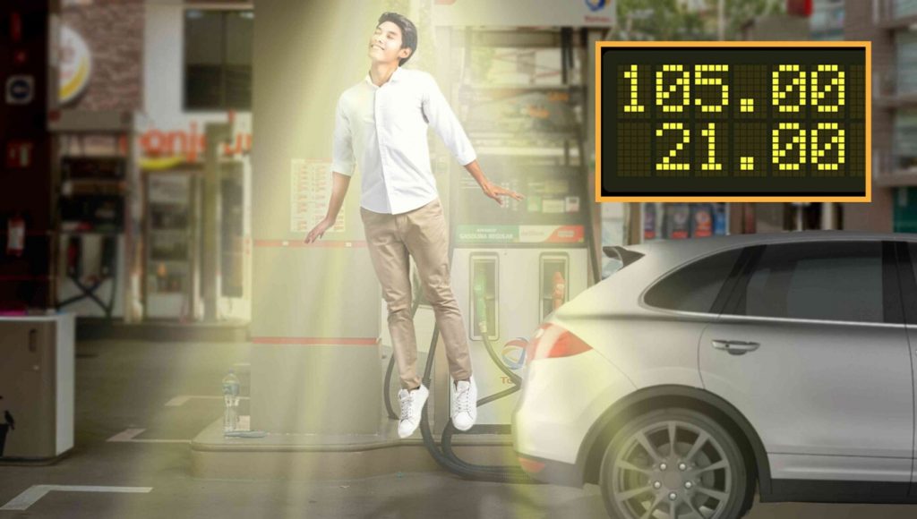 SATIRE – Man Taken Up Into Heaven After Stopping Gas Pump Exactly On The ‘.00’