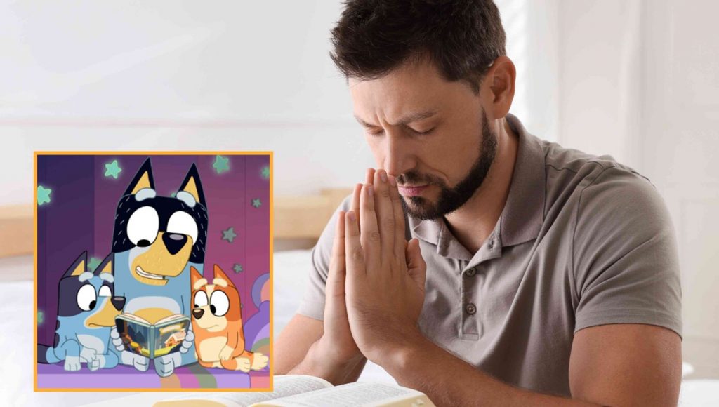 SATIRE – Man Prays He Will One Day Be As Good Of A Father As Bluey’s Dad