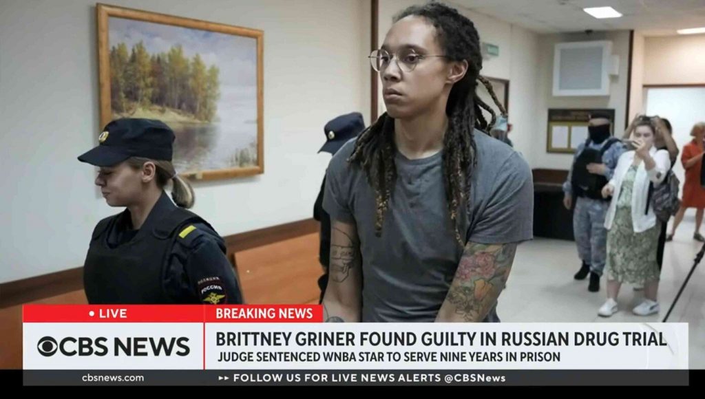 SATIRE – Brittney Griner Rewarded With 9 Years Of Not Hearing The U.S. National Anthem