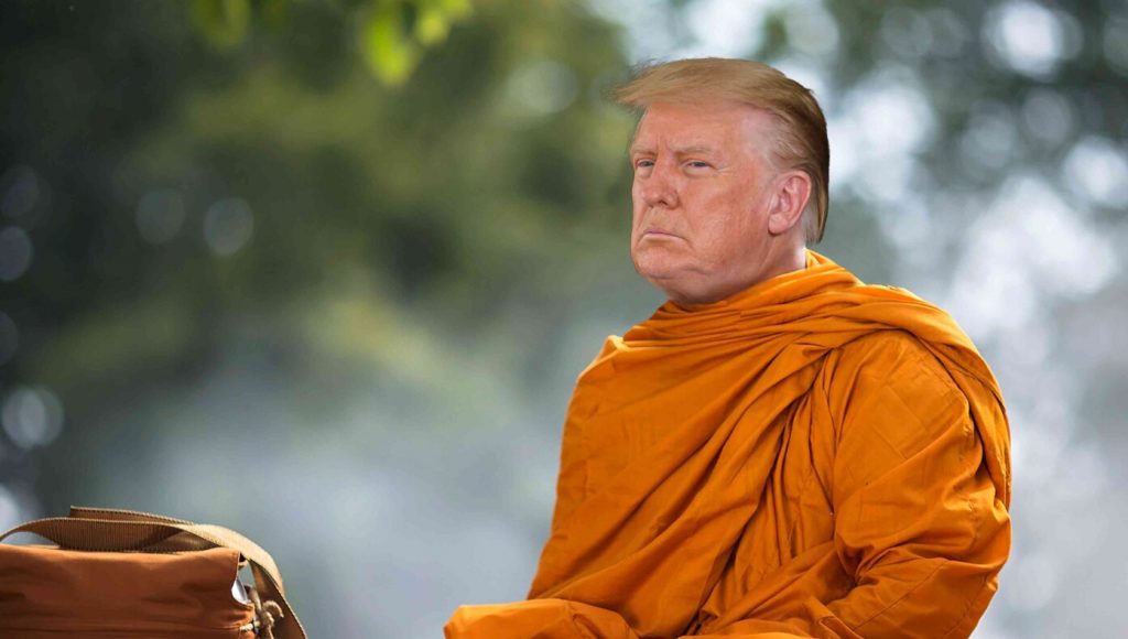 SATIRE – Enlightened Trump Takes Vow Of Silence