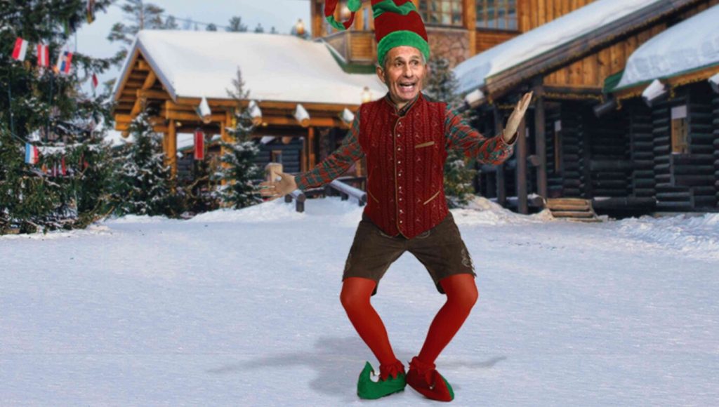 SATIRE – ‘I Resent DeSantis’ Implication That I Am An Elf!’ Shouts Dr. Fauci In Little Shoes And Cap At North Pole