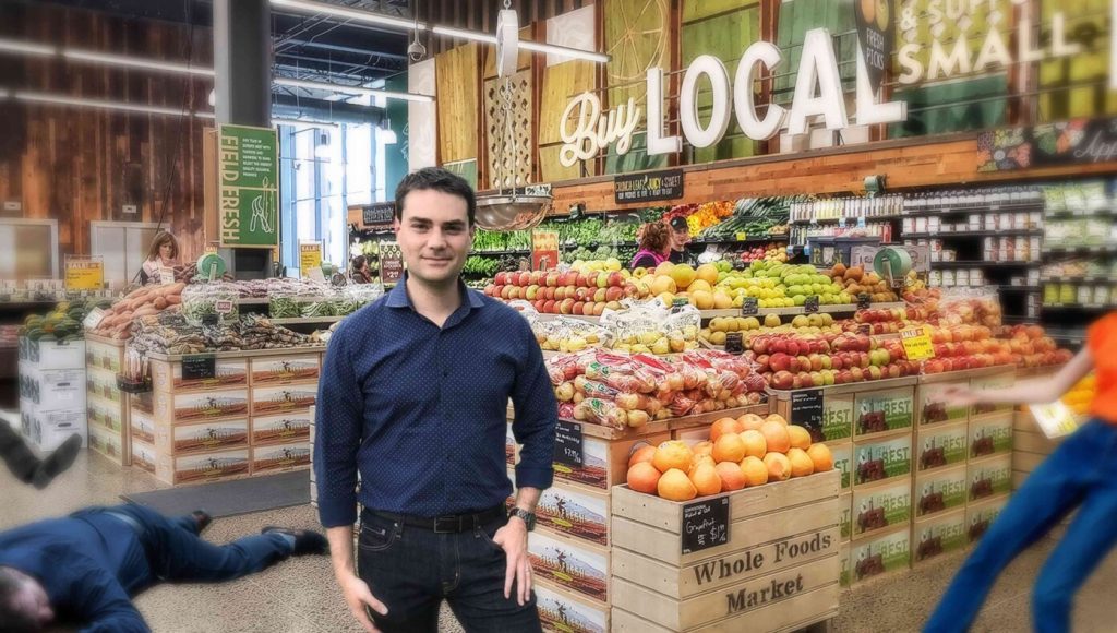 SATIRE – Thousands Dead After Ben Shapiro Casually Strolls Through Whole Foods