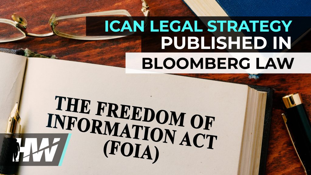 ICAN LEGAL STRATEGY PUBLISHED IN BLOOMBERG LAW