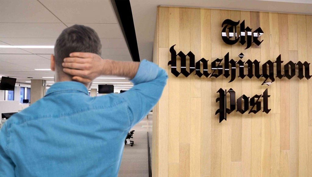 SATIRE – Lost Journalist Accidentally Wanders Into The Washington Post