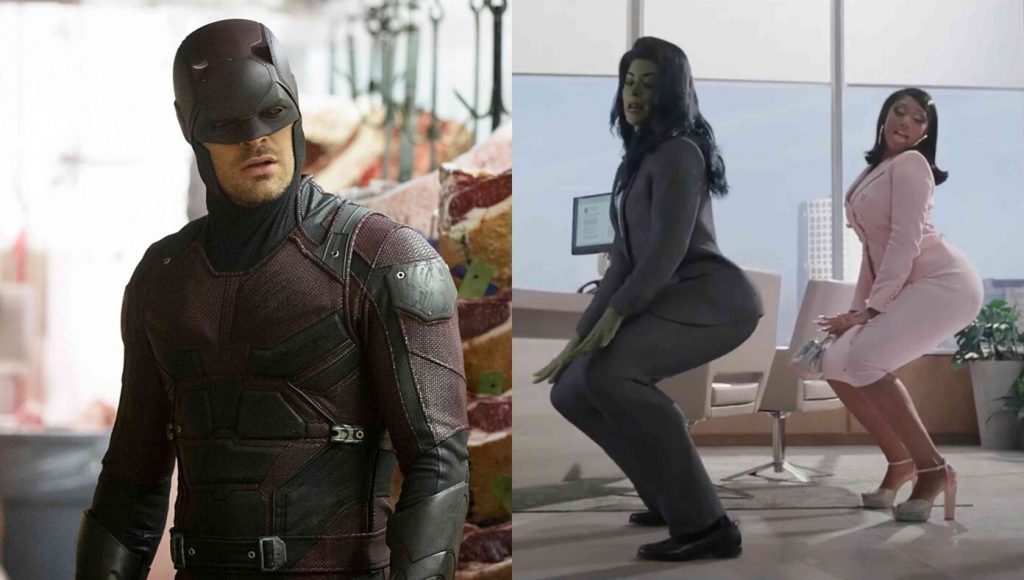 SATIRE – Daredevil Thanks God He’s Blind After Learning She-Hulk Twerked With Megan Thee Stallion