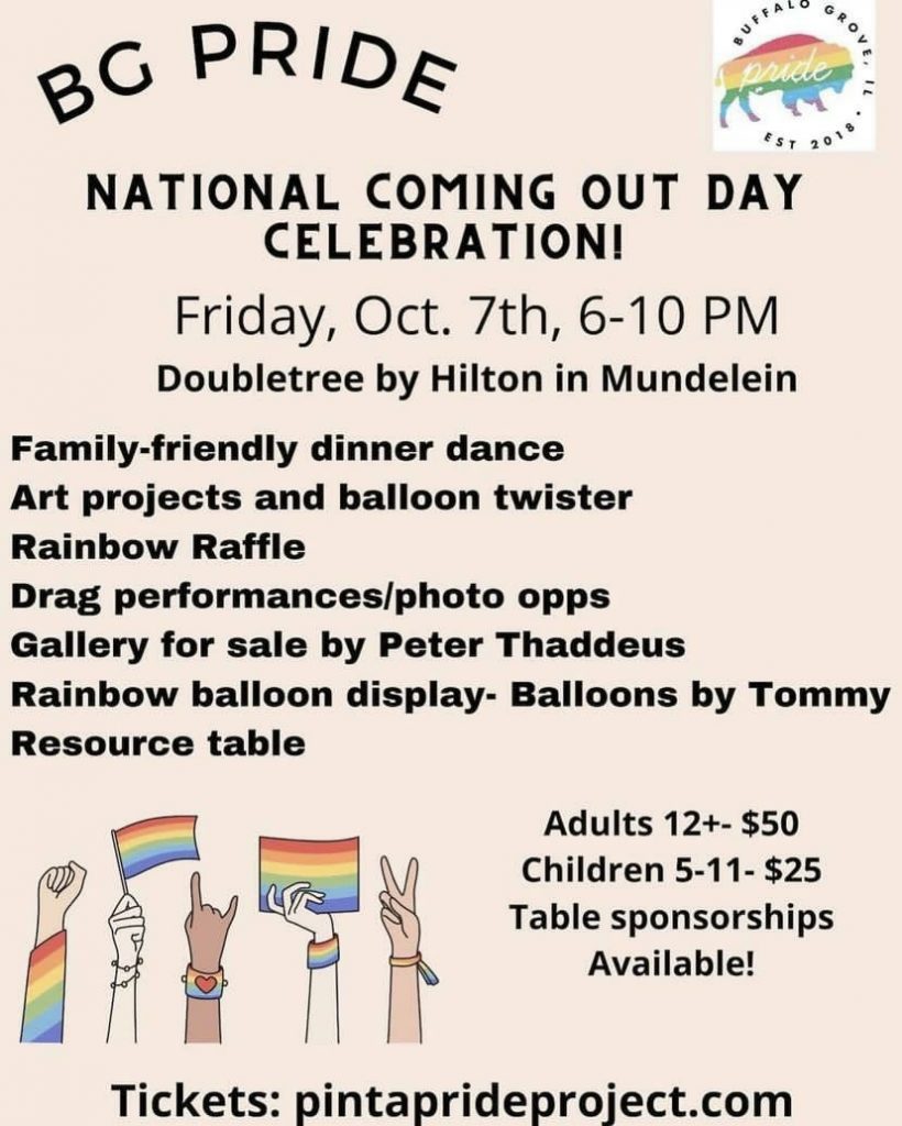 ‘Buffalo Grove, IL pride is holding a “coming out …’