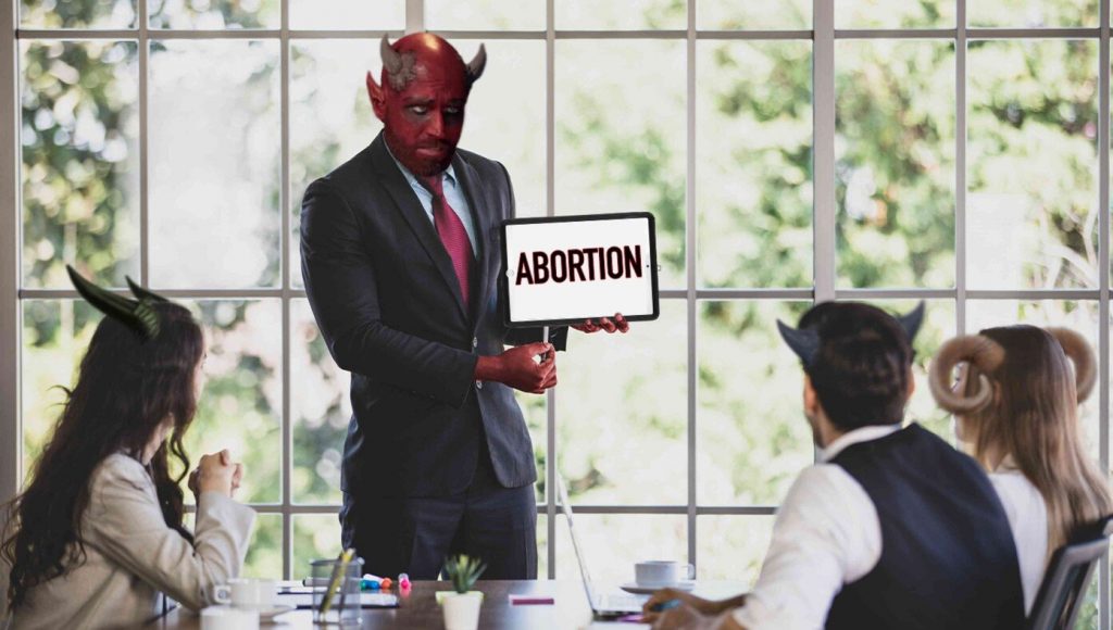 SATIRE – Board Room Demons Applaud As CEO Satan Suggests Rebranding Child Sacrifice As ‘Abortion’