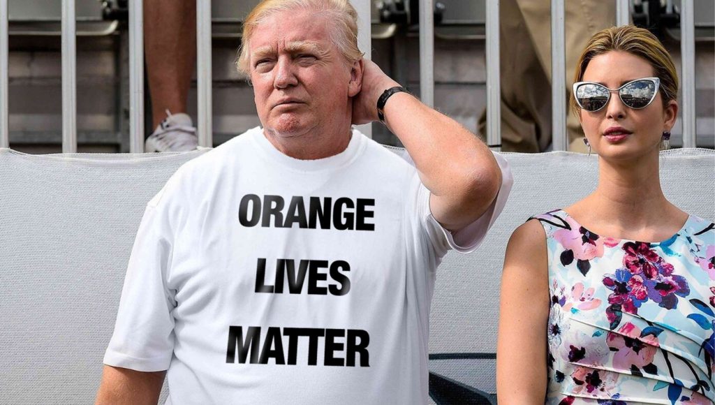 SATIRE – Trump Makes Appearance In ‘Orange Lives Matter’ Shirt