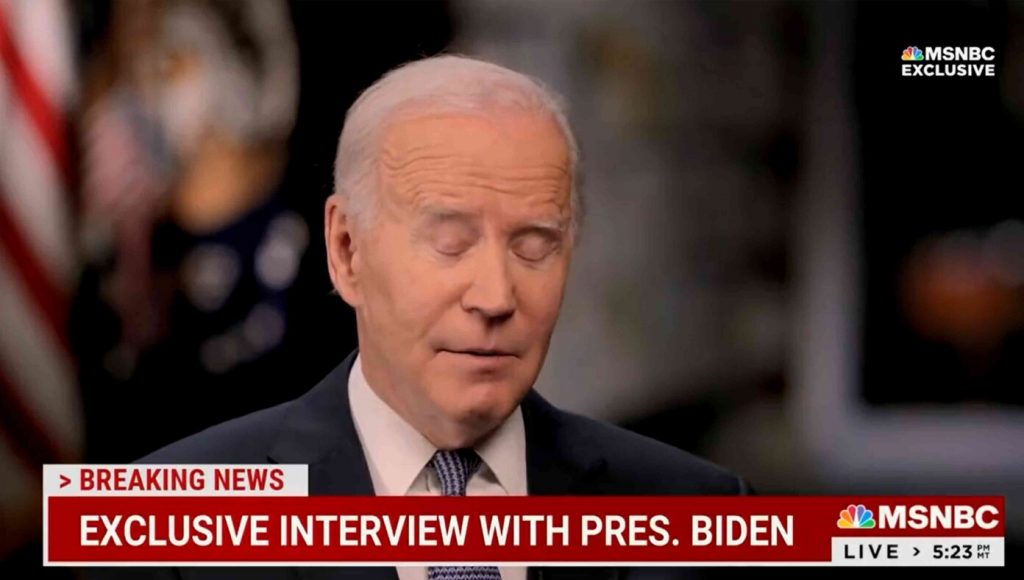 SATIRE – In Powerful Call For Nation To Calm Down, Biden Falls Asleep