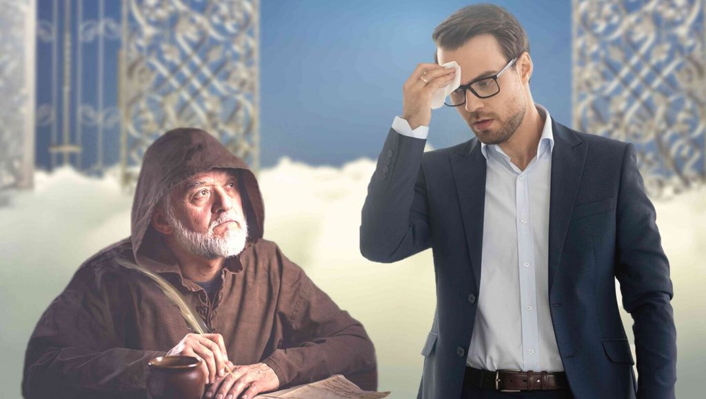 SATIRE – Man At Gates Of Heaven Sweating Bullets As Saint Peter Asks Him How Many Warriors Were In Tribe Of Simeon During The Exodus