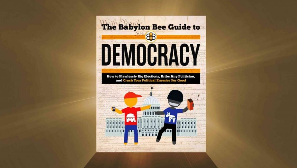 SATIRE – Report: They’re Going To Steal The Election Unless You Get This Book