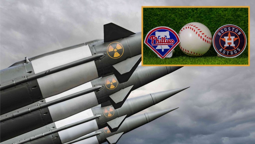 SATIRE – America Recommends Kim Jong-Un Test Nukes On Astros-Phillies World Series