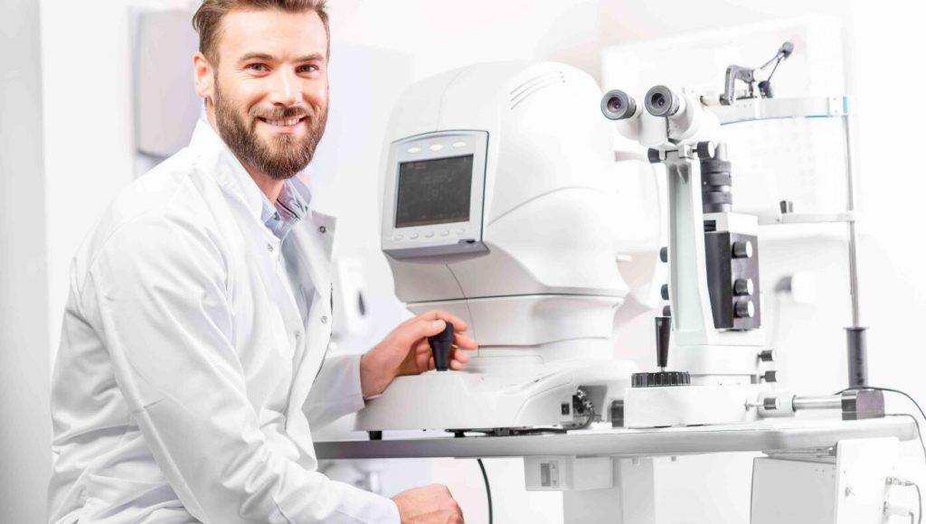 SATIRE – Eye Doctor Admits Air Puff Machine Doesn’t Do Anything, He Just Likes Watching People Flinch