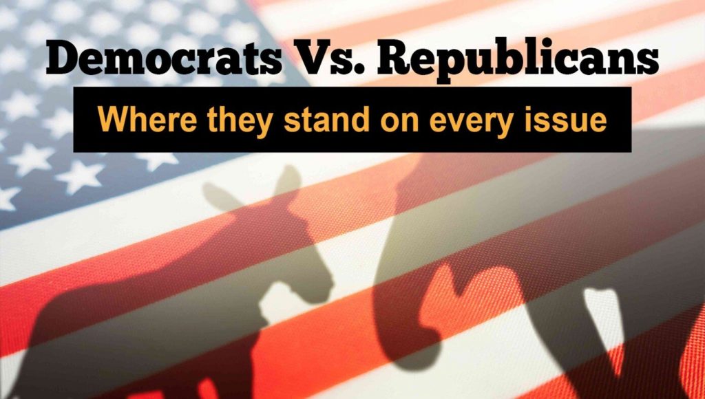 SATIRE – Democrats Vs. Republicans: Where They Stand On Every Issue