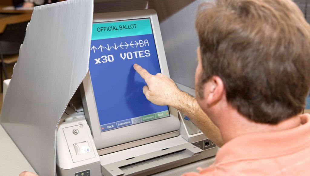 SATIRE – Democrat Enters Konami Code Into Voting Machine, Receives 30 Votes