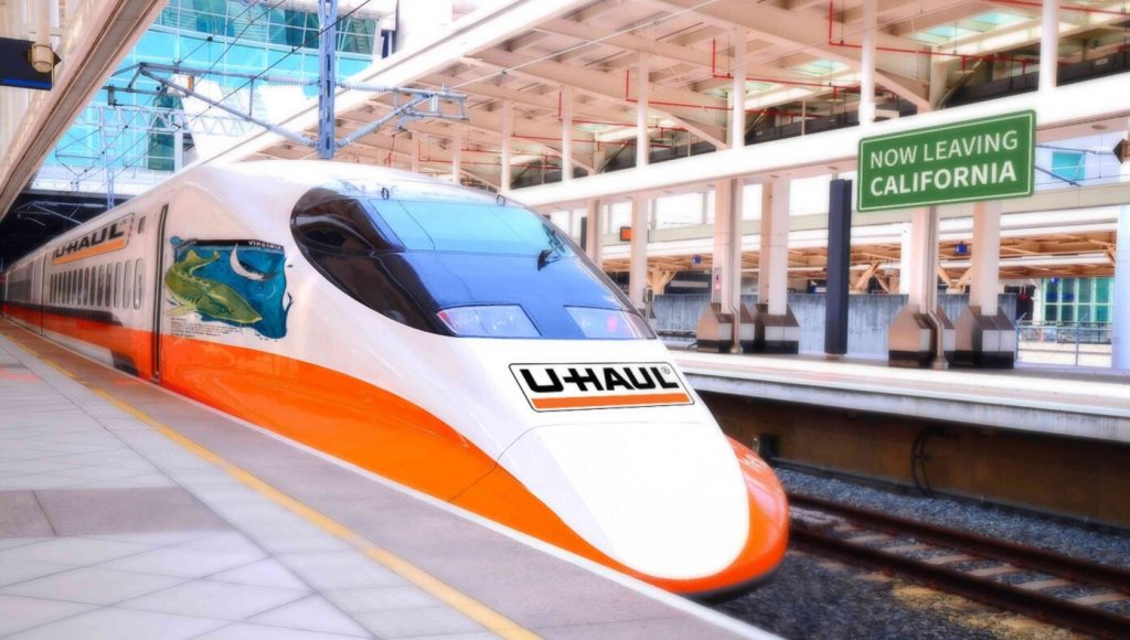 SATIRE – U-Haul Builds Bullet Train From California To Texas