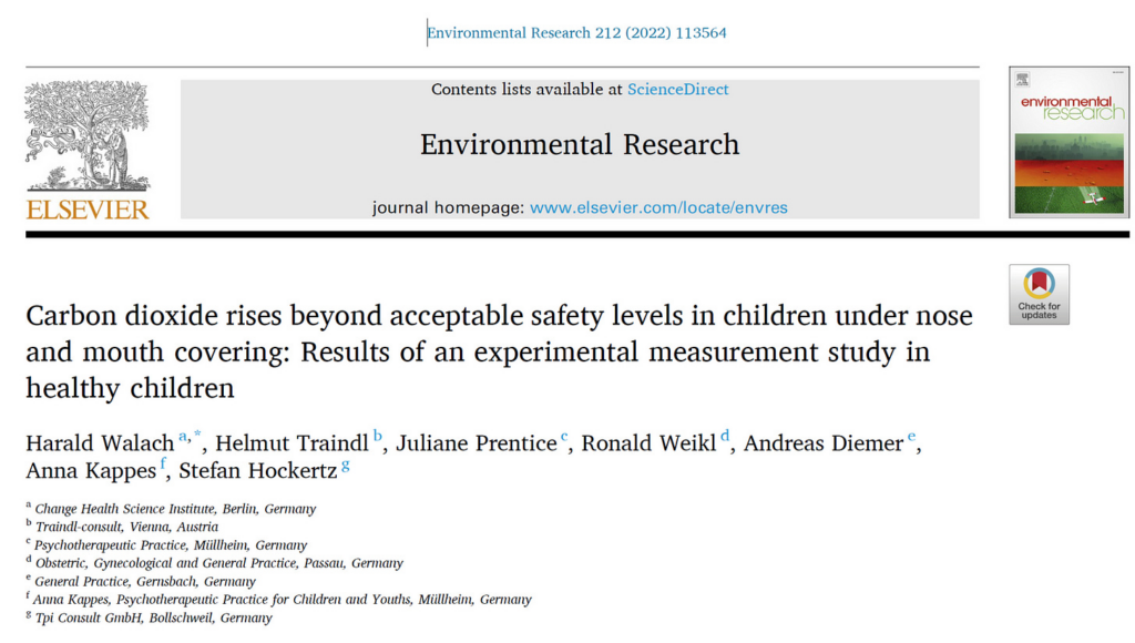 Why isn’t the CDC warning parents that masking their kids creates unacceptably high levels of CO2?