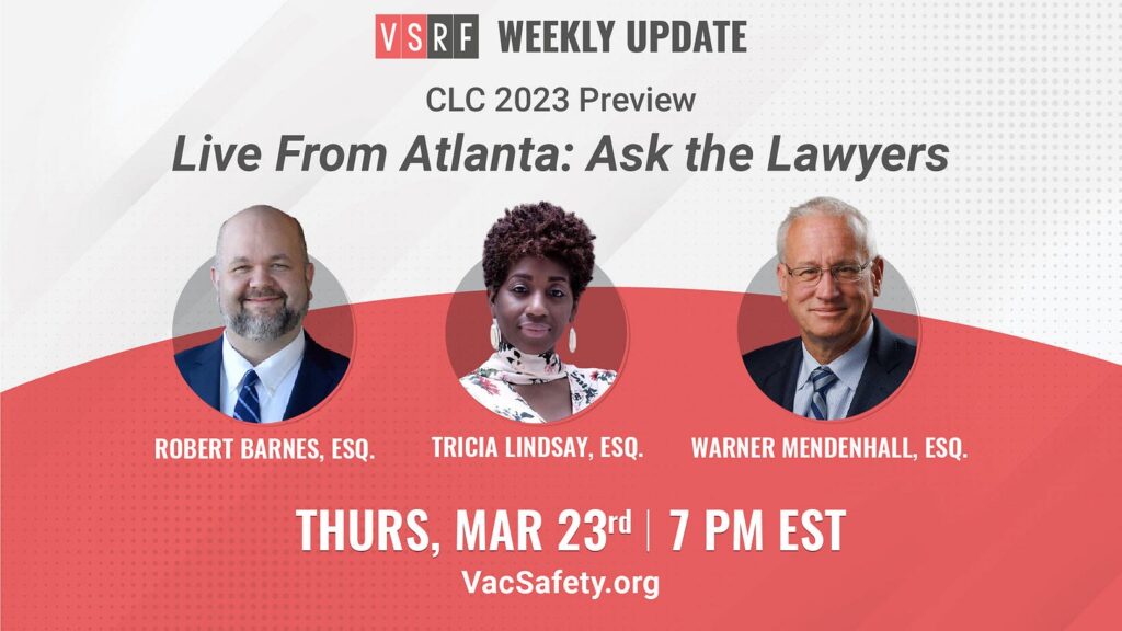 Thursday on the VSRF Update: LIVE from Atlanta