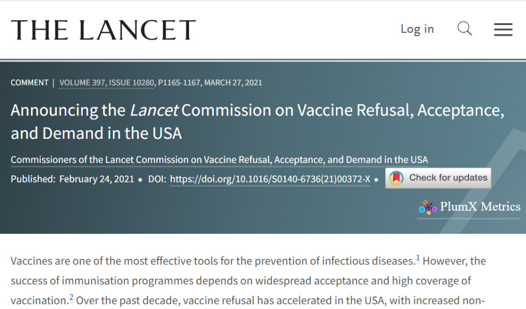 The Lancet Commission on Vaccine Refusal has failed miserably