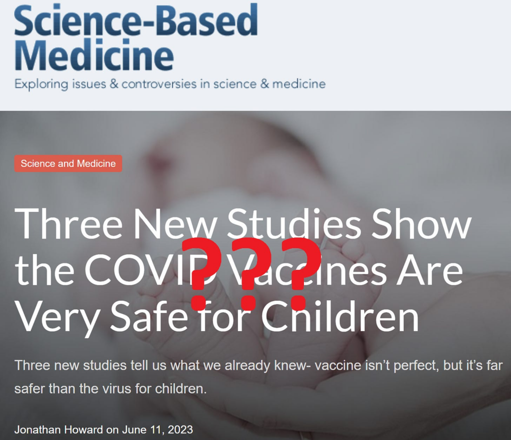 My written debate with Jonathan Howard MD on COVID vaccines for kids