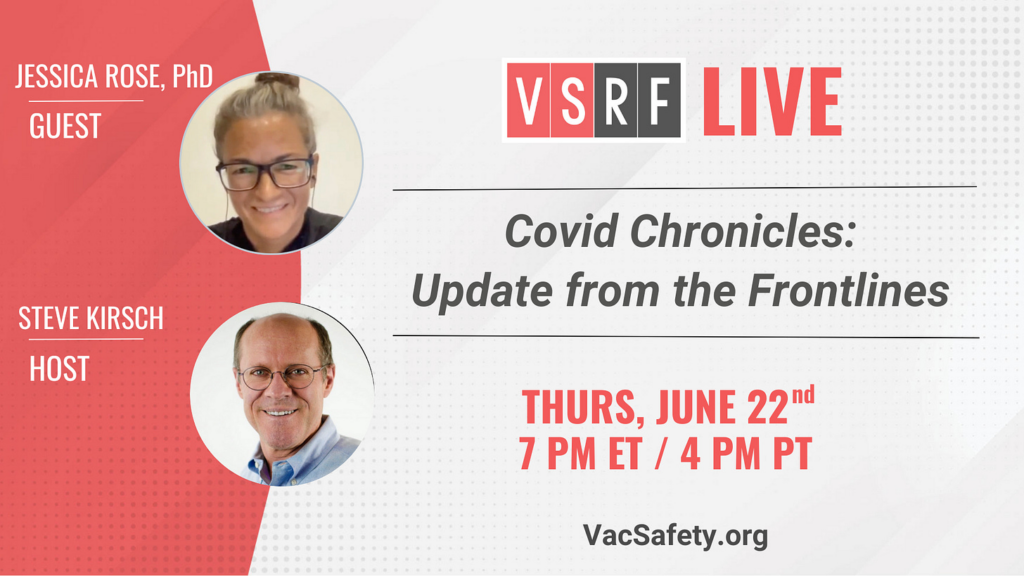 Dr. Jessica Rose, PhD on the VSRF Update Tomorrow