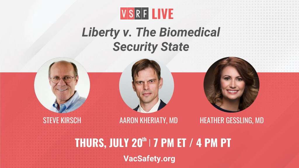 VSRF LIVE Tonight: Dr. Aaron Kheriaty vs The Censorship State