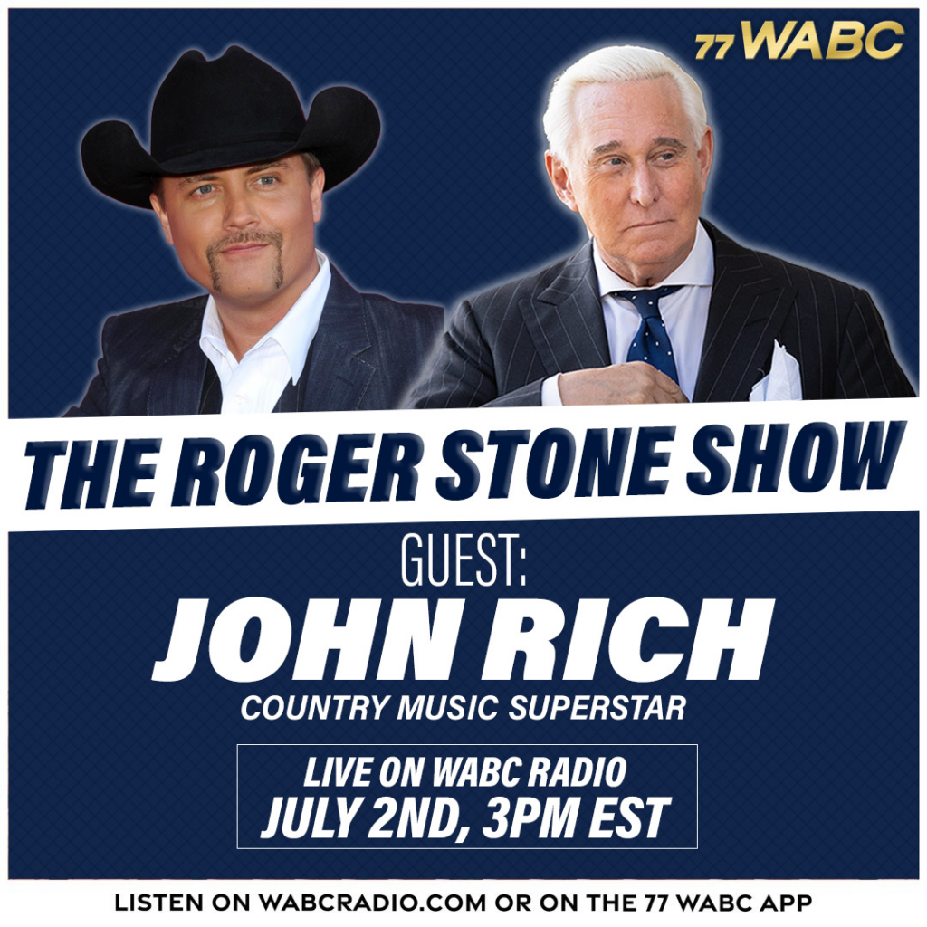 THIS SUNDAY: John Rich Joins Me On The Roger Stone Show On 77 WABC