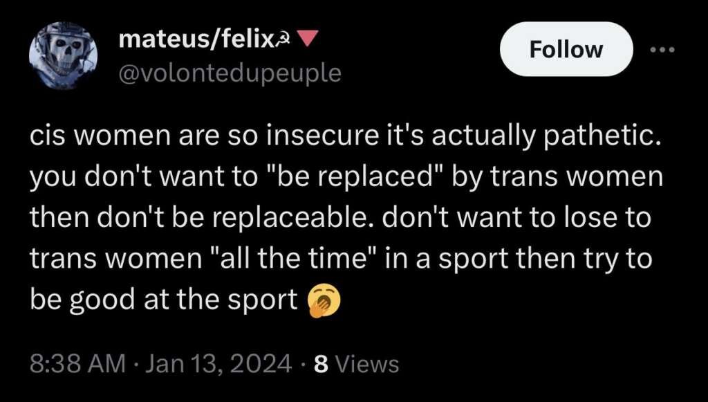 UK: Biofrontholes Being Scared Away from Sports by Trannies!