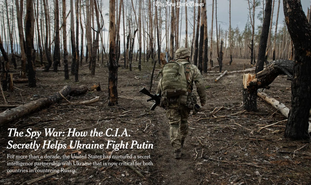 NYTs Report: CIA OPS in Ukraine for a Decade