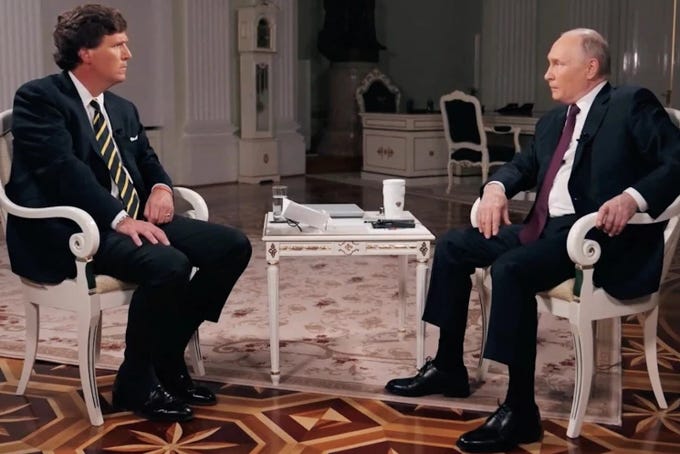 Tuck Putin interview thoughts