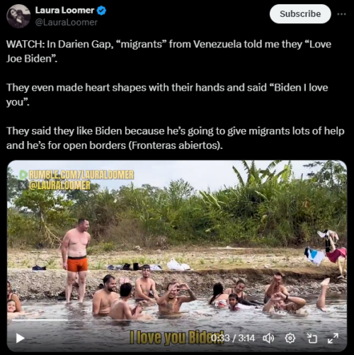 EXCLUSIVE VIDEO: Venezuelan Illegal Immigrants Bound for the USA Show Biden Love and Trump Hate as They Swim in Disease Filled Darién Gap River