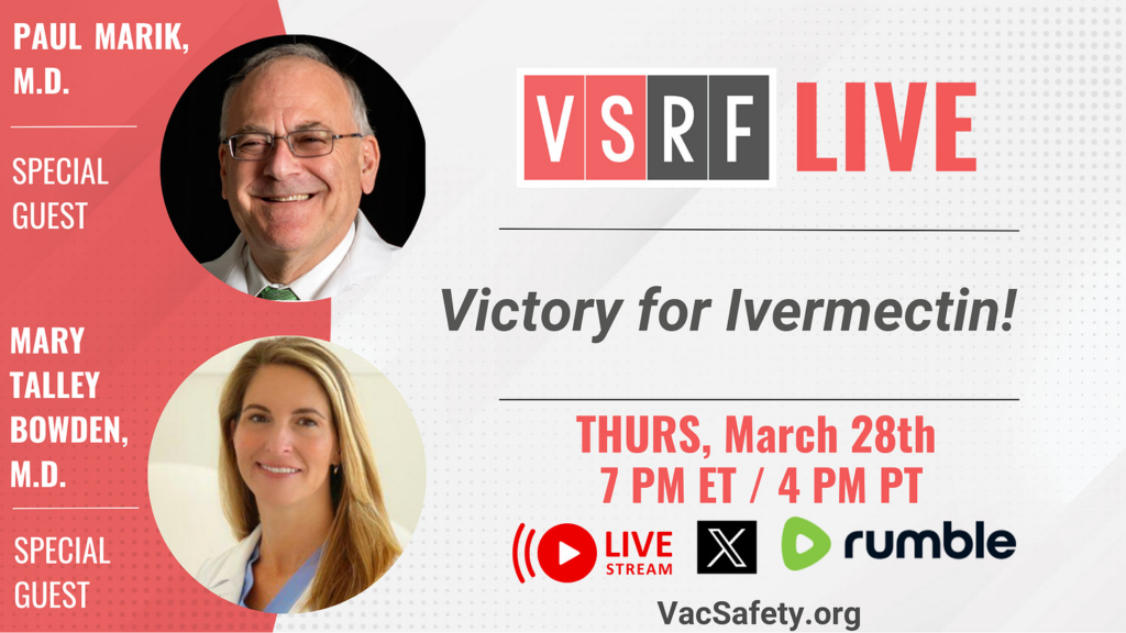 A Very Special VSRF LIVE Tonight: Victory for Ivermectin!