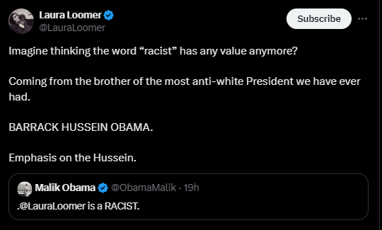 Obama Family Member Outraged Over Loomer Unleashed’s Video Showing Hamas Propagandist Ilhan Omar’s Hypocrisy in Calling Trump Supporters Extremists