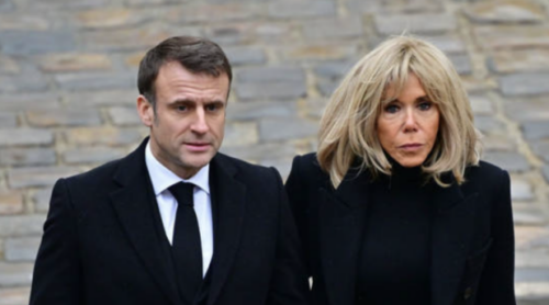 Macron Falsely Claims His Elderly Wife is Not a Tranny